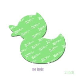 Alternative view of Rubber Ducky – Acrylic Badge Reel Blank (2") No Hole | Optional Sticker or UV DTF