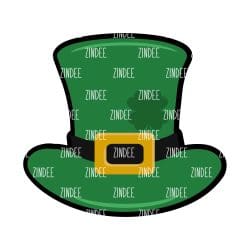 St. Patty's Hat – Mini Acrylic Charm Blank (1.5") | Optional Sticker or UV DTF