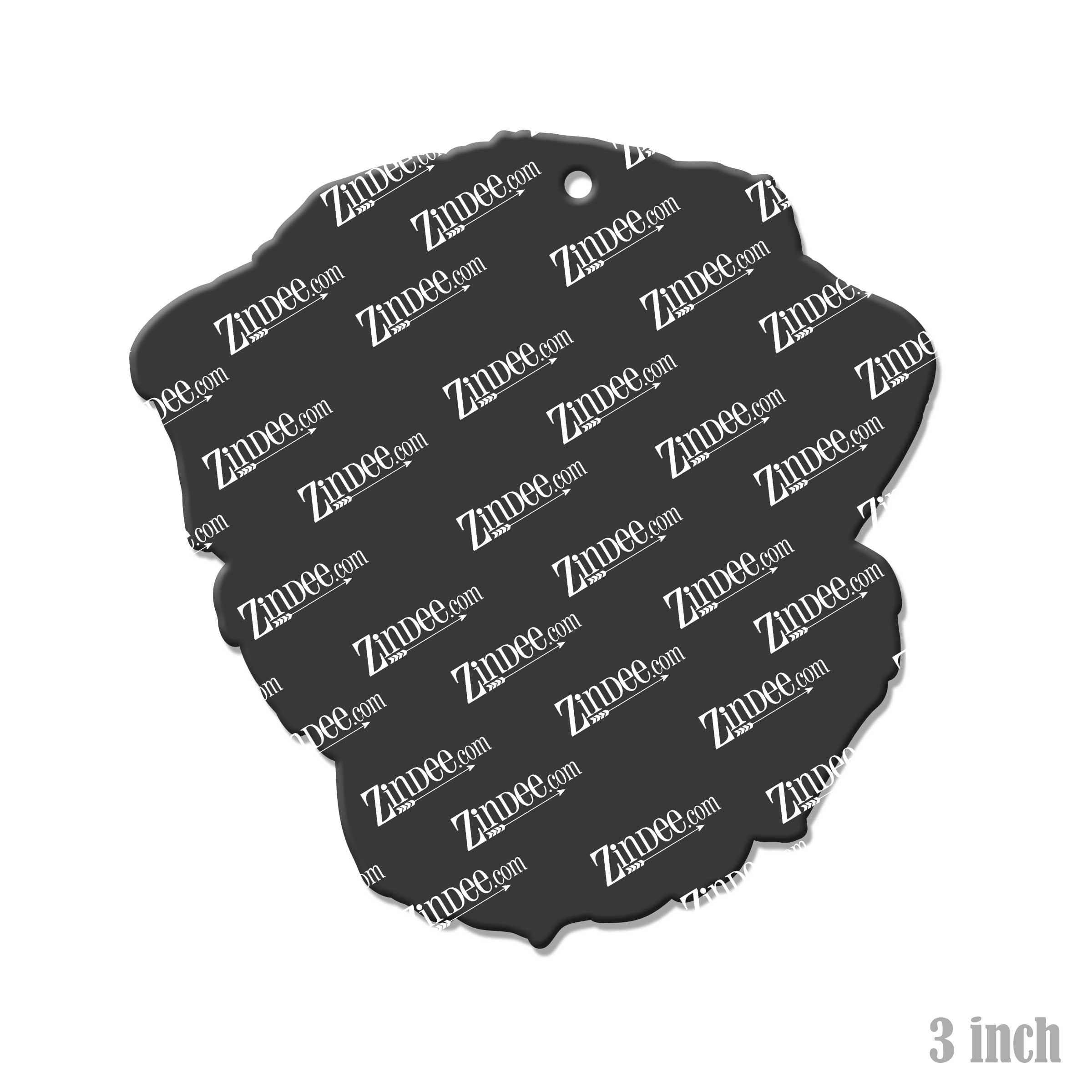 Saint Bernard Head acrylic blank (3 inch) (5 piece minimum)