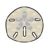 Sand Dollar – Acrylic Badge Reel Blank (2") No Hole | Optional Sticker or UV DTF