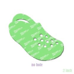 Alternative view of Sandal Shoe – Acrylic Badge Reel Blank (2") No Hole | Optional Sticker or UV DTF