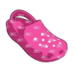 Sandal Shoe – Acrylic Badge Reel Blank (2") No Hole | Optional Sticker or UV DTF