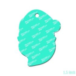 Alternative view of Santa Claus (Dark Skin) Acrylic Blank- Sticker- UV DTF (1.5 inch)