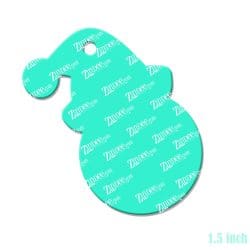 Santa Hat Monogram Acrylic Blank- Sticker- UV DTF (1.5 inch)