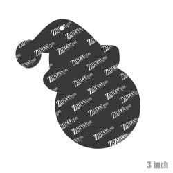 Alternative view of Santa Hat Monogram – Acrylic Keychain Blank (3") | Optional Sticker or UV DTF