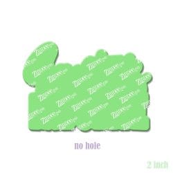 Alternative view of Santa's Favorite – Acrylic Badge Reel Blank (2") No Hole | Optional Sticker or UV DTF