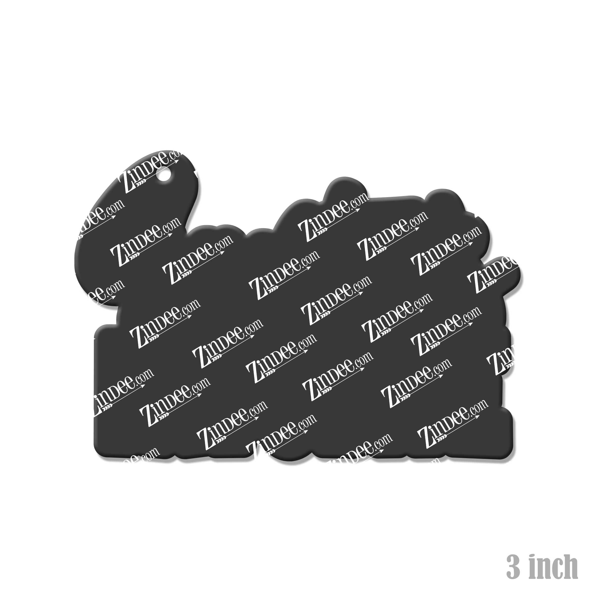 Santa's Favorite Acrylic Blank- Sticker- UV DTF (3 inch) - Image 2