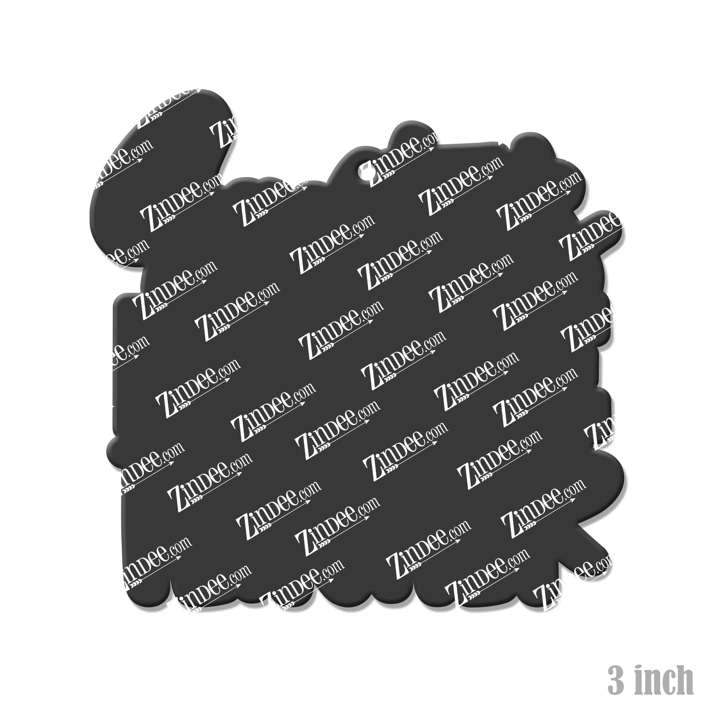 Santa's Favorite Teacher Acrylic Blank- Sticker- UV DTF (3 inch) - Image 2