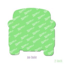 Alternative view of Vintage Santa Truck (Light Skin) – Acrylic Badge Reel Blank (2") No Hole | Optional Sticker or UV DTF