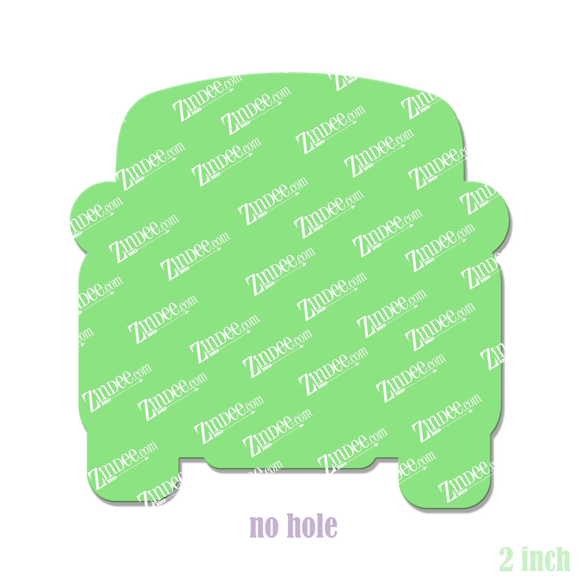 Alternative view of Vintage Santa Truck (Dark Skin) Acrylic Blank- Sticker- UV DTF (1.5 inch)