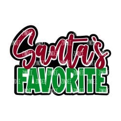 Santa's Favorite – Acrylic Badge Reel Blank (2") No Hole | Optional Sticker or UV DTF