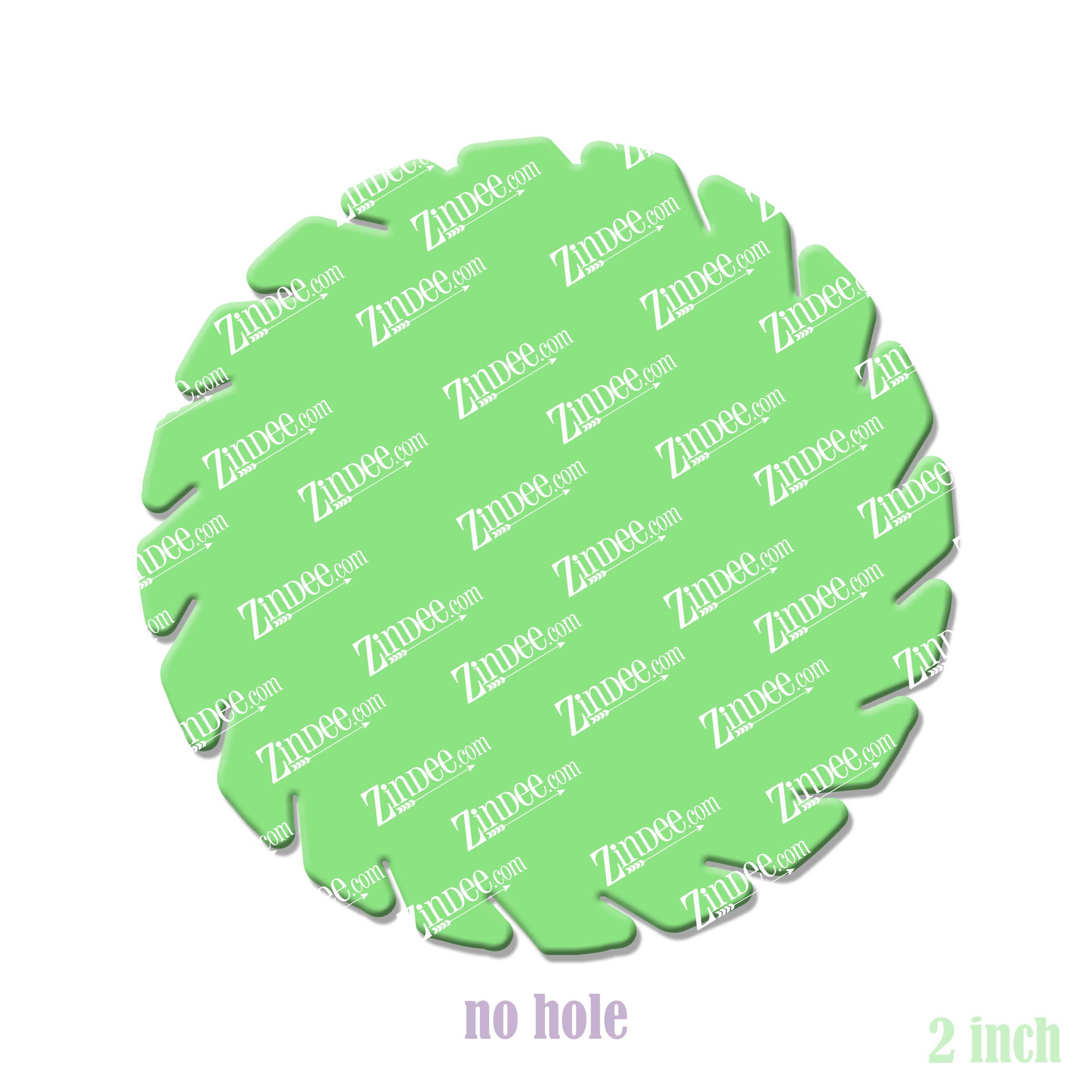 Saw Blade acrylic blank (2 inch) NO HOLE (5 piece minimum)