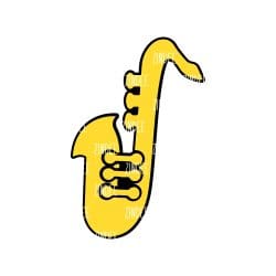 Alternative view of Saxophone acrylic blank (3 inch)