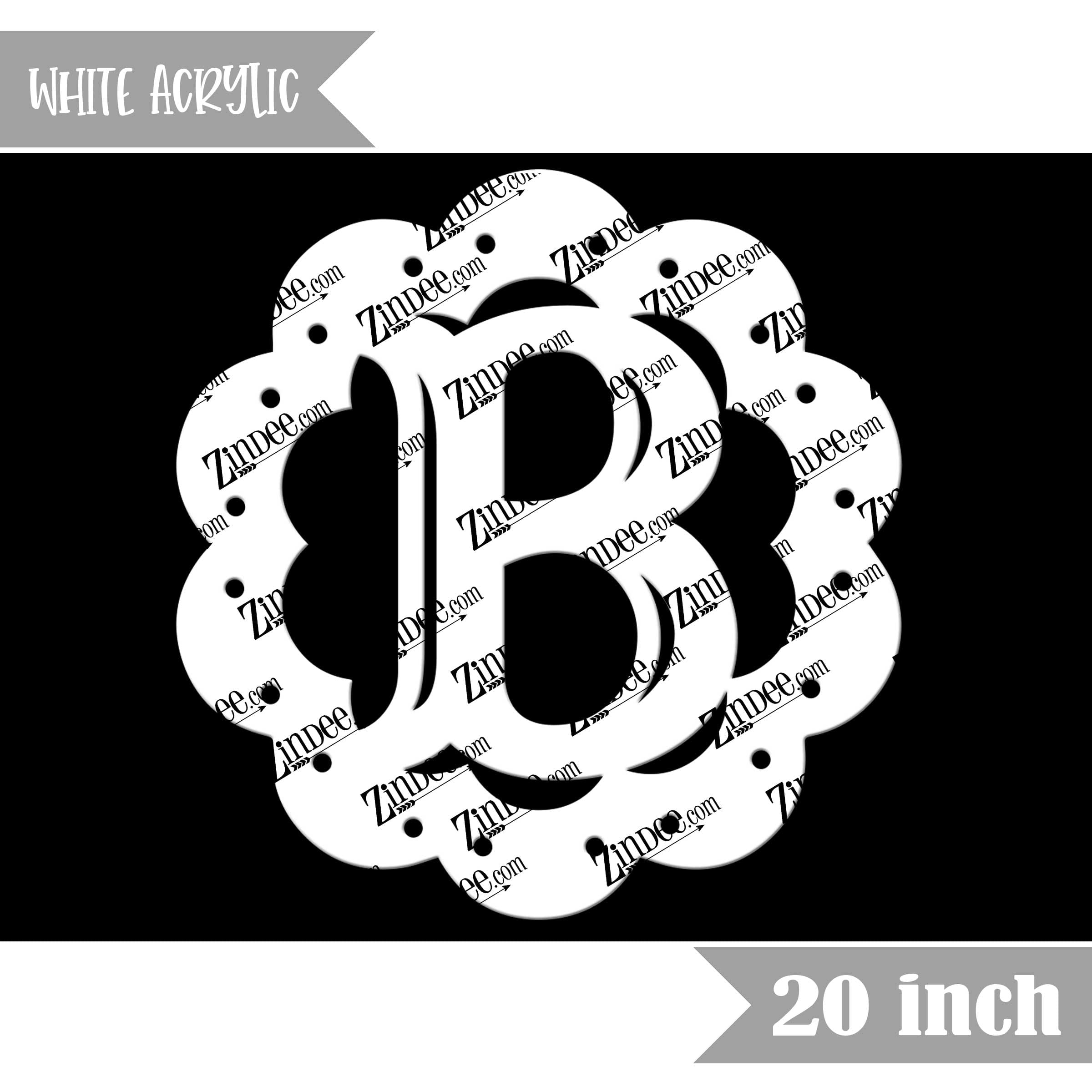 Scallop "B" (White 20")