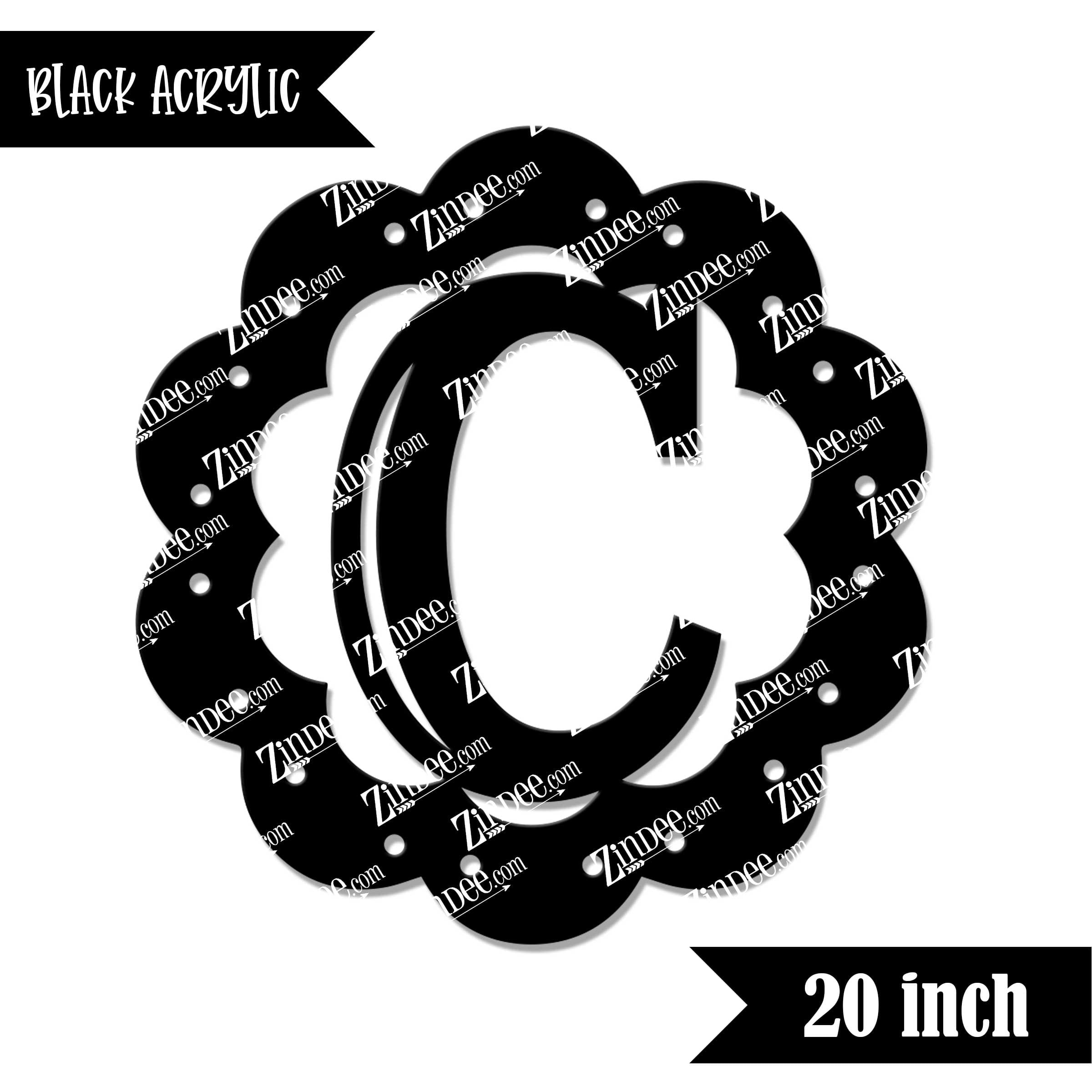 Scallop "C" (Black 20")