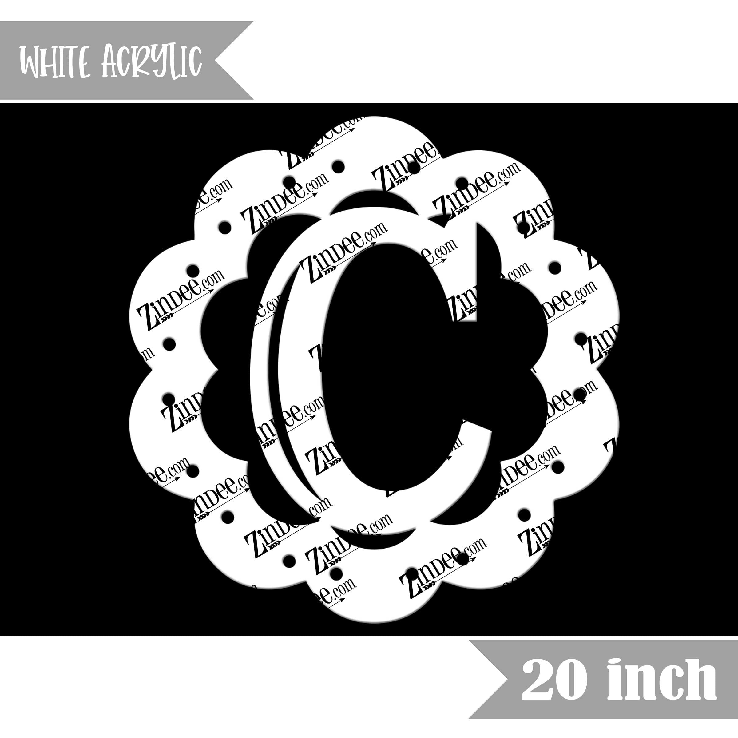 Scallop "C" (White 20")