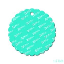 Scallop Circle Acrylic Blank- Sticker- UV DTF (1.5 inch)