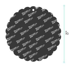 Scallop Circle – Acrylic Keychain Blank (3") | Optional Sticker or UV DTF