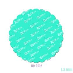 Scallop Circle Acrylic Blank- Sticker- UV DTF (1.5 inch) NO HOLE