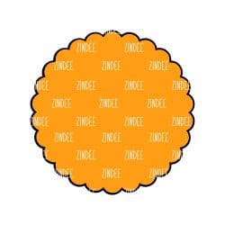 Alternative view of Scallop Circle – Acrylic Badge Reel Blank (2") No Hole | Optional Sticker or UV DTF
