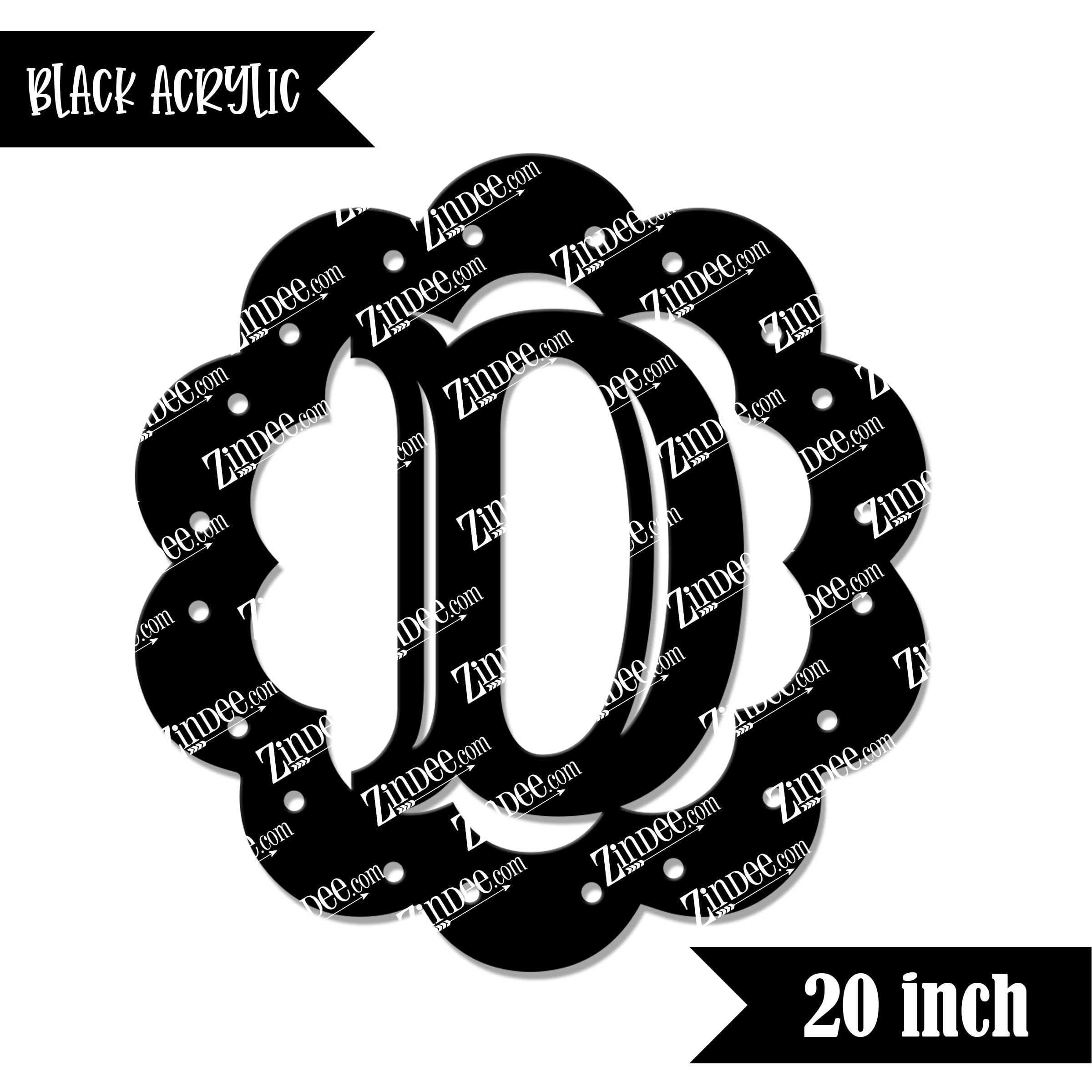 Scallop "D" (Black 20")