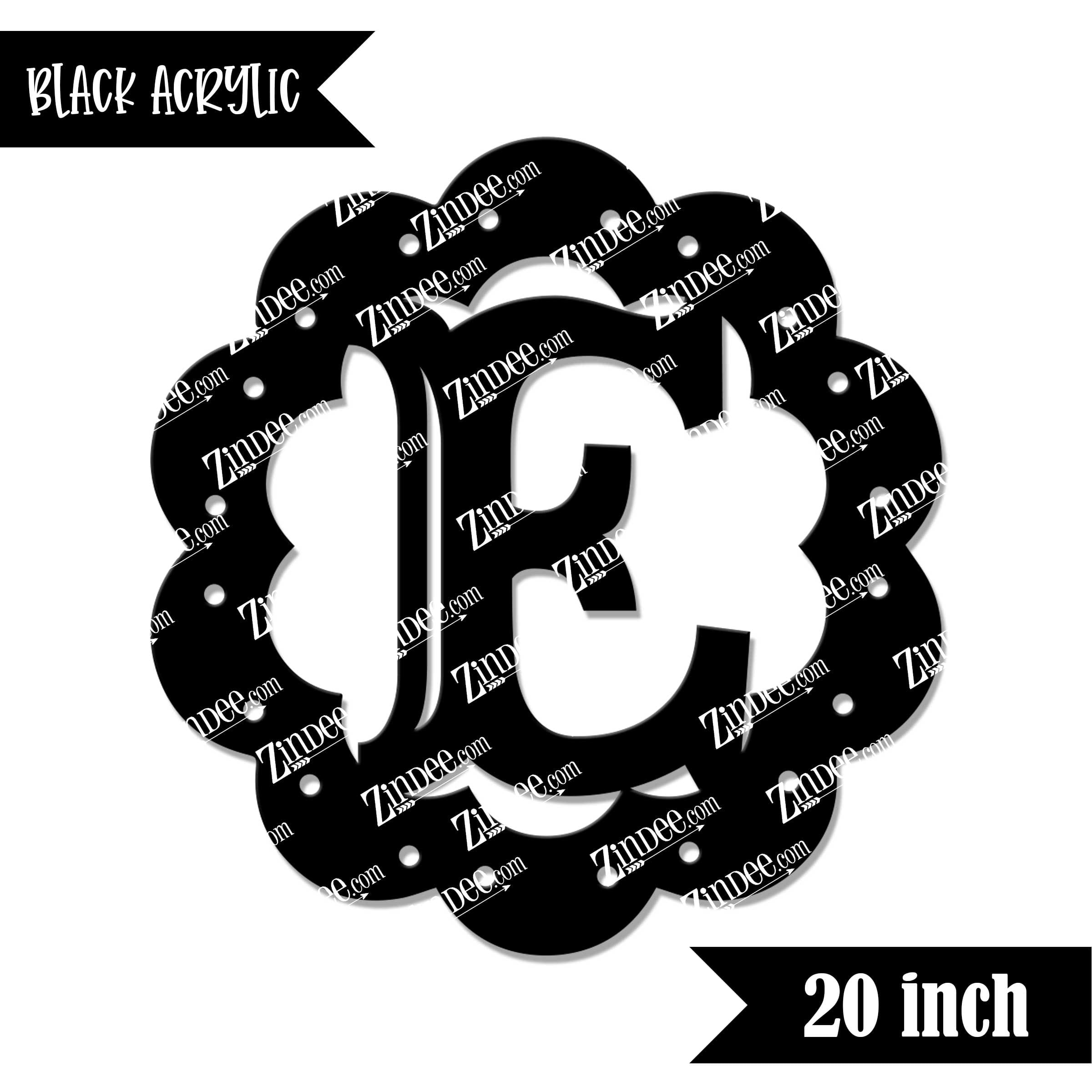 Scallop "E" (Black 20")