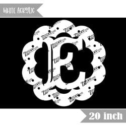 Scallop "E" (White 20")