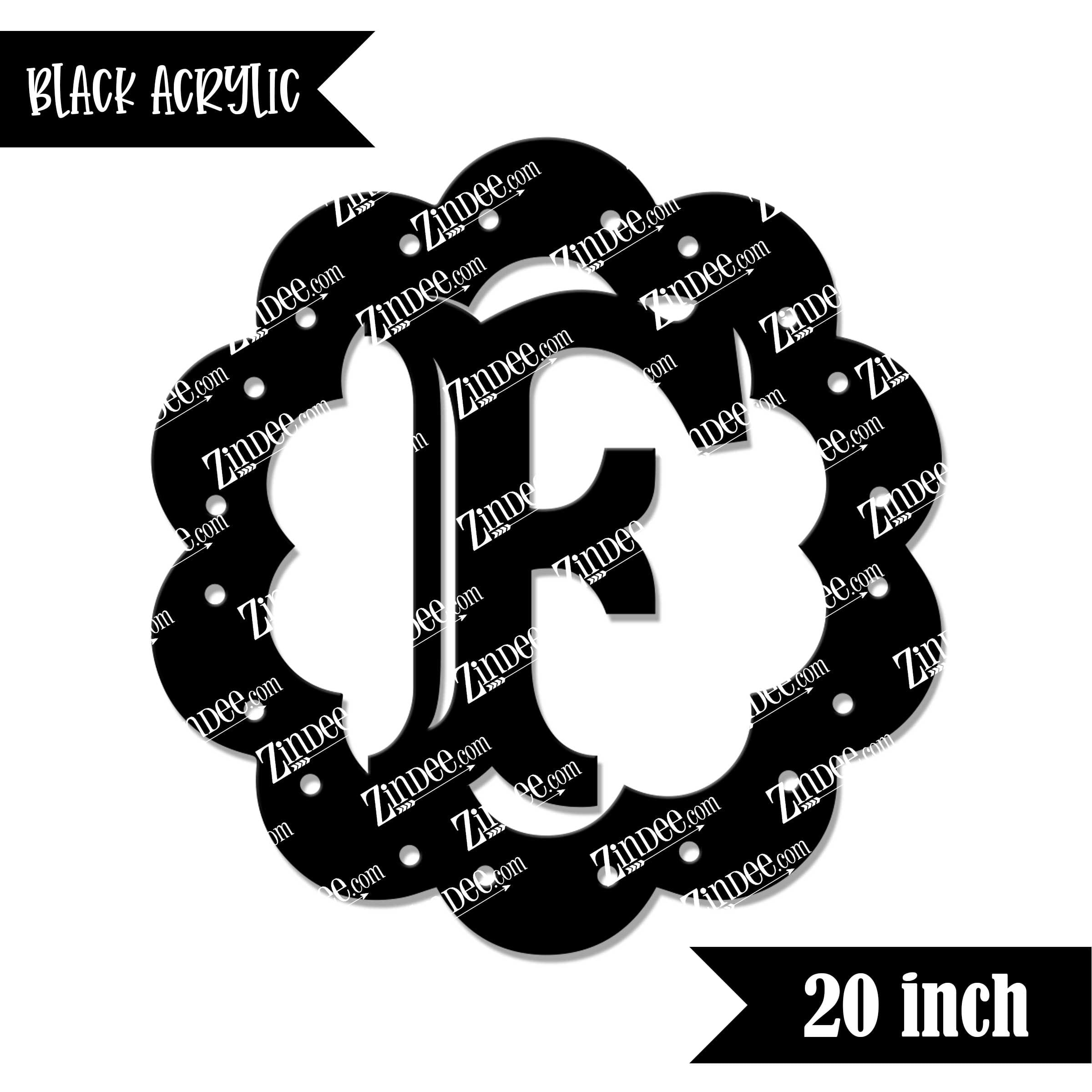 Scallop "F" (Black 20")