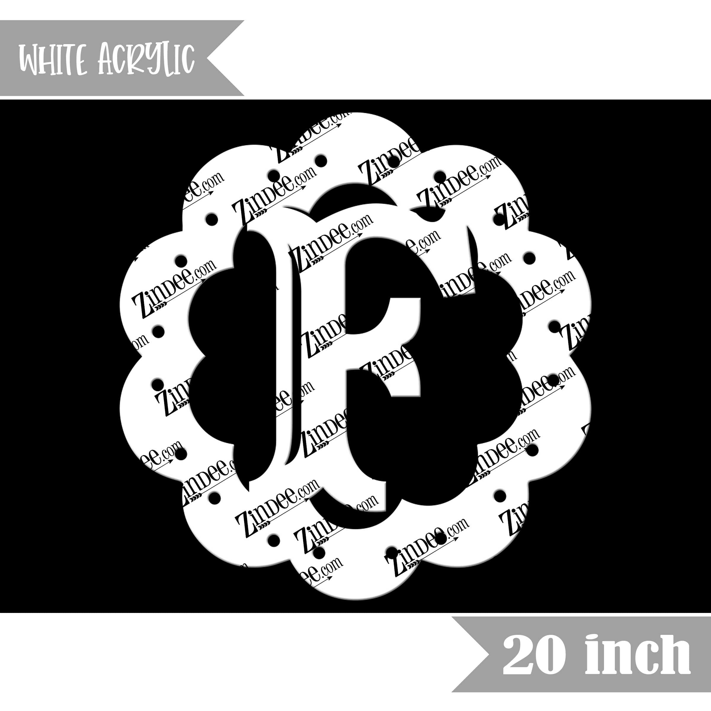 Scallop "F" (White 20")