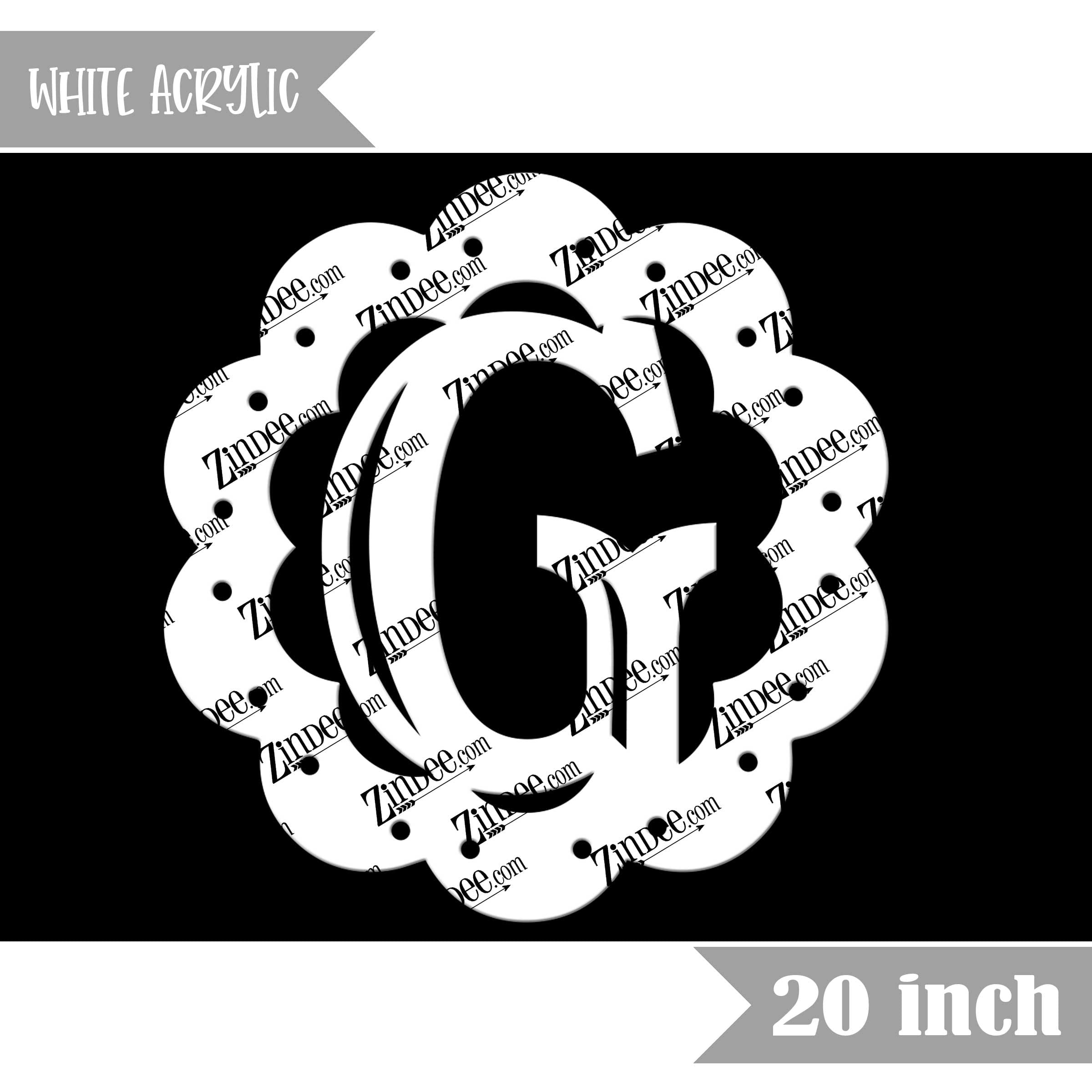 Scallop "G" (White 20")
