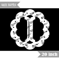 Scallop "I" (White 20")