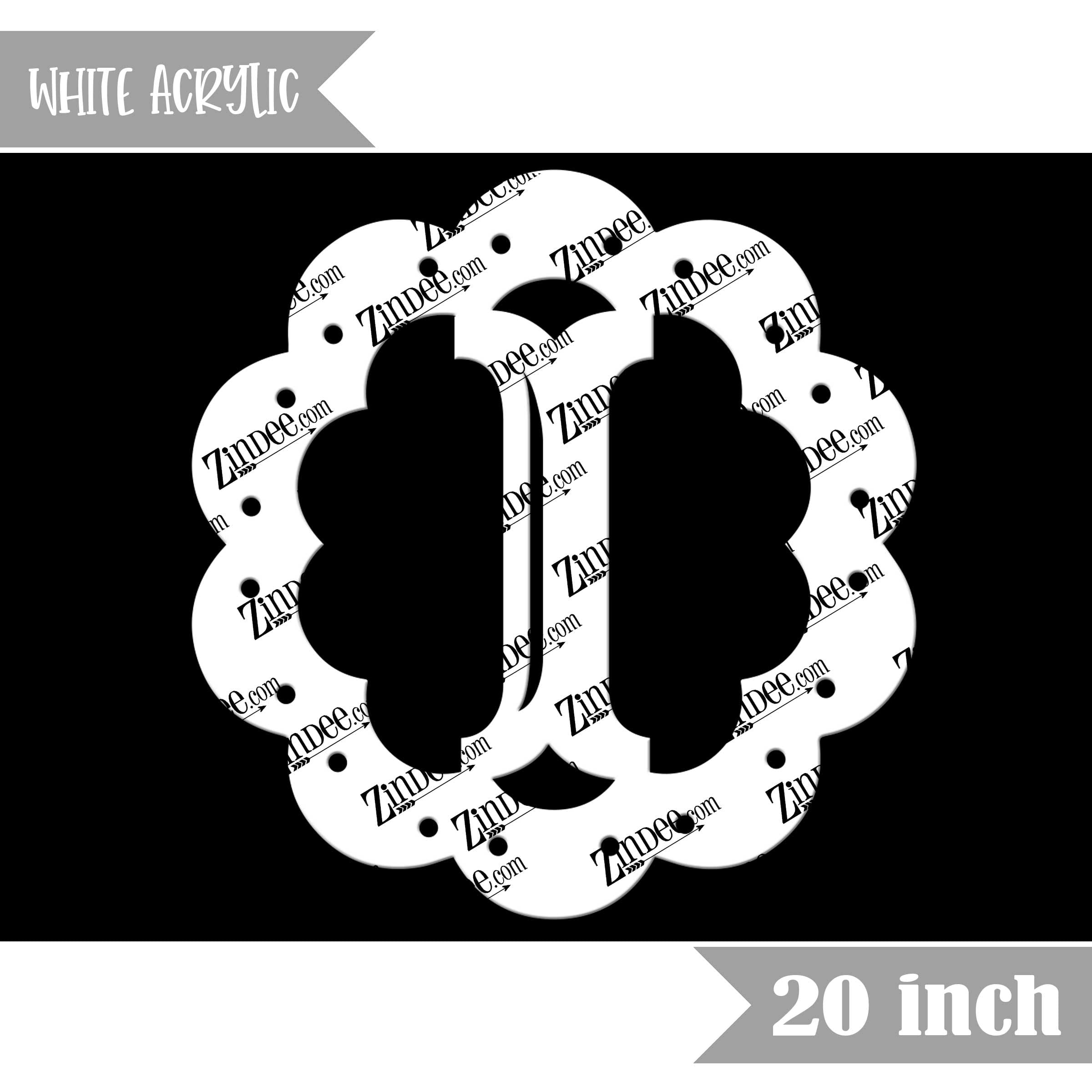 Scallop "I" (White 20")