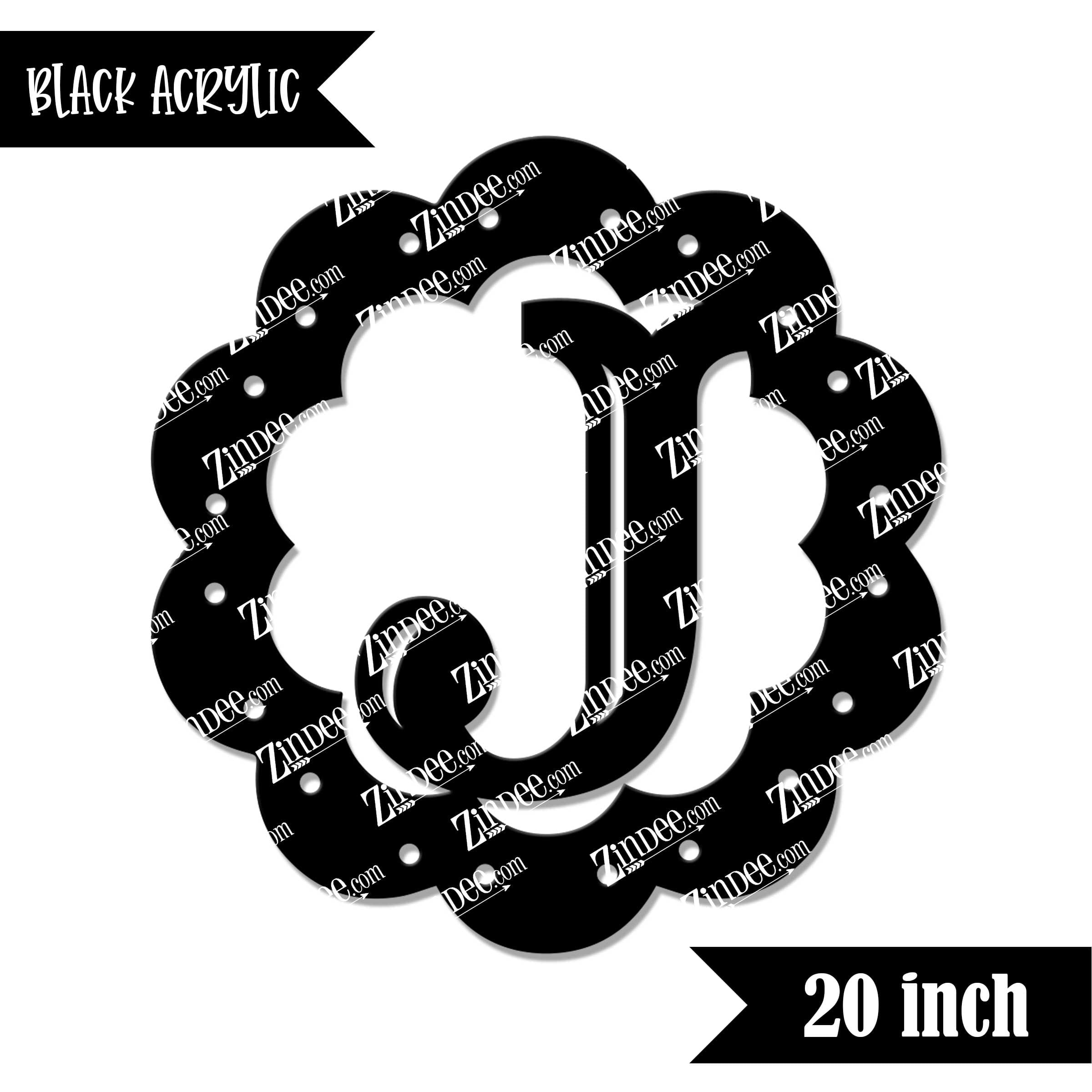 Scallop "J" (Black 20")