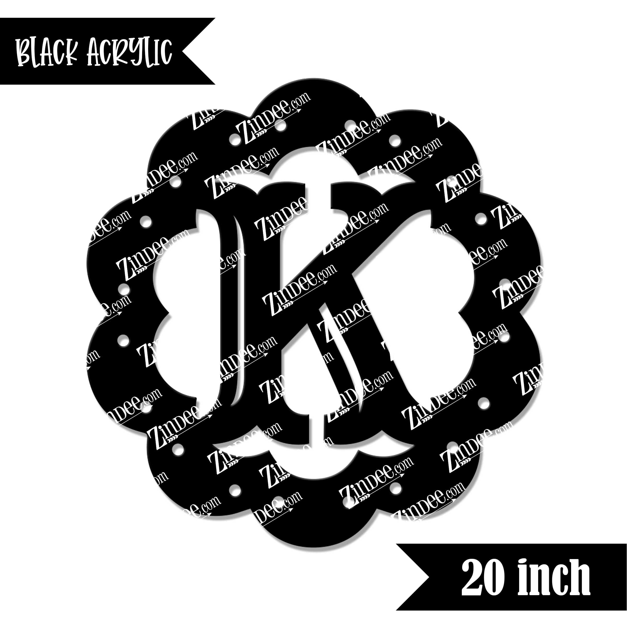 Scallop "K" (Black 20")