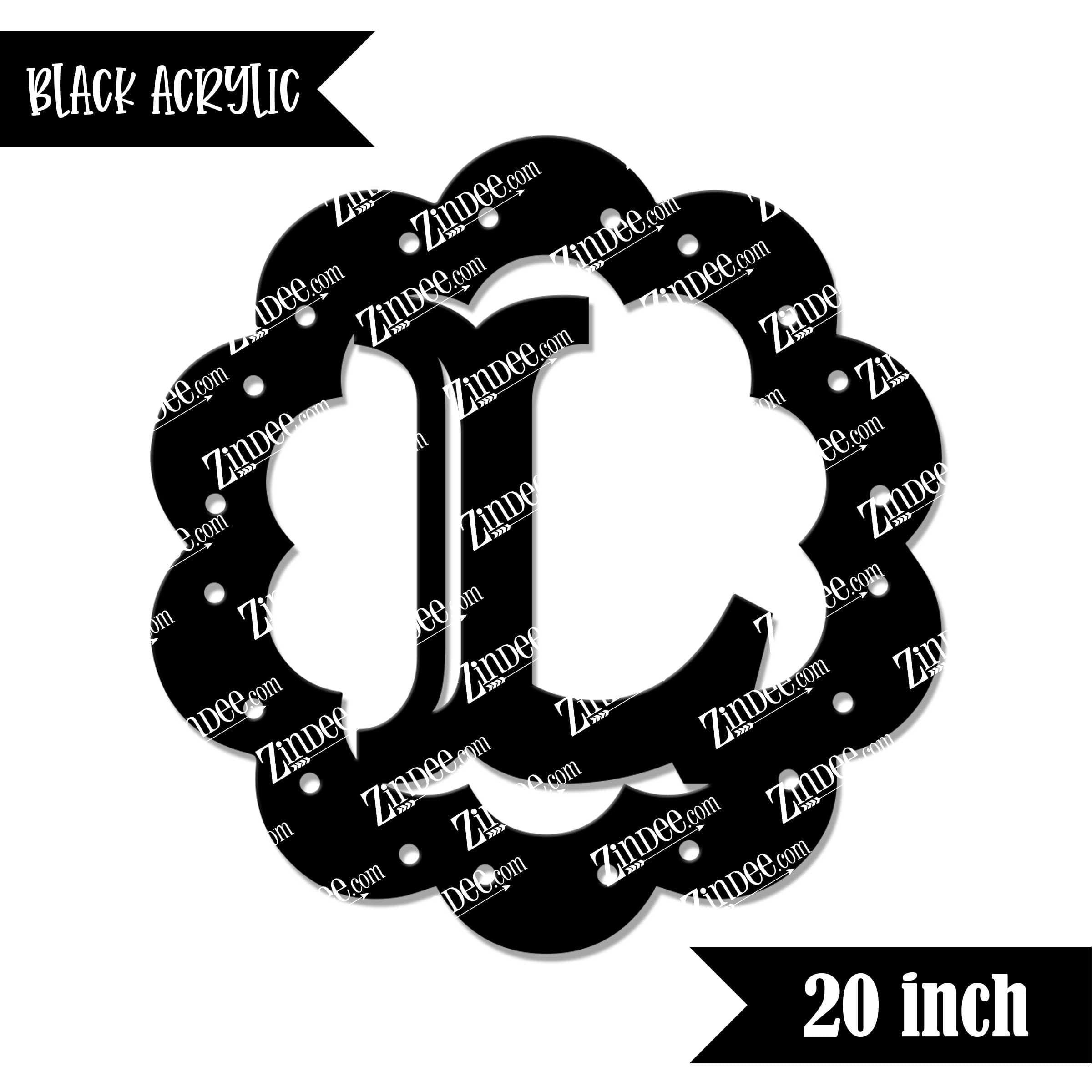 Scallop "L" (Black 20")