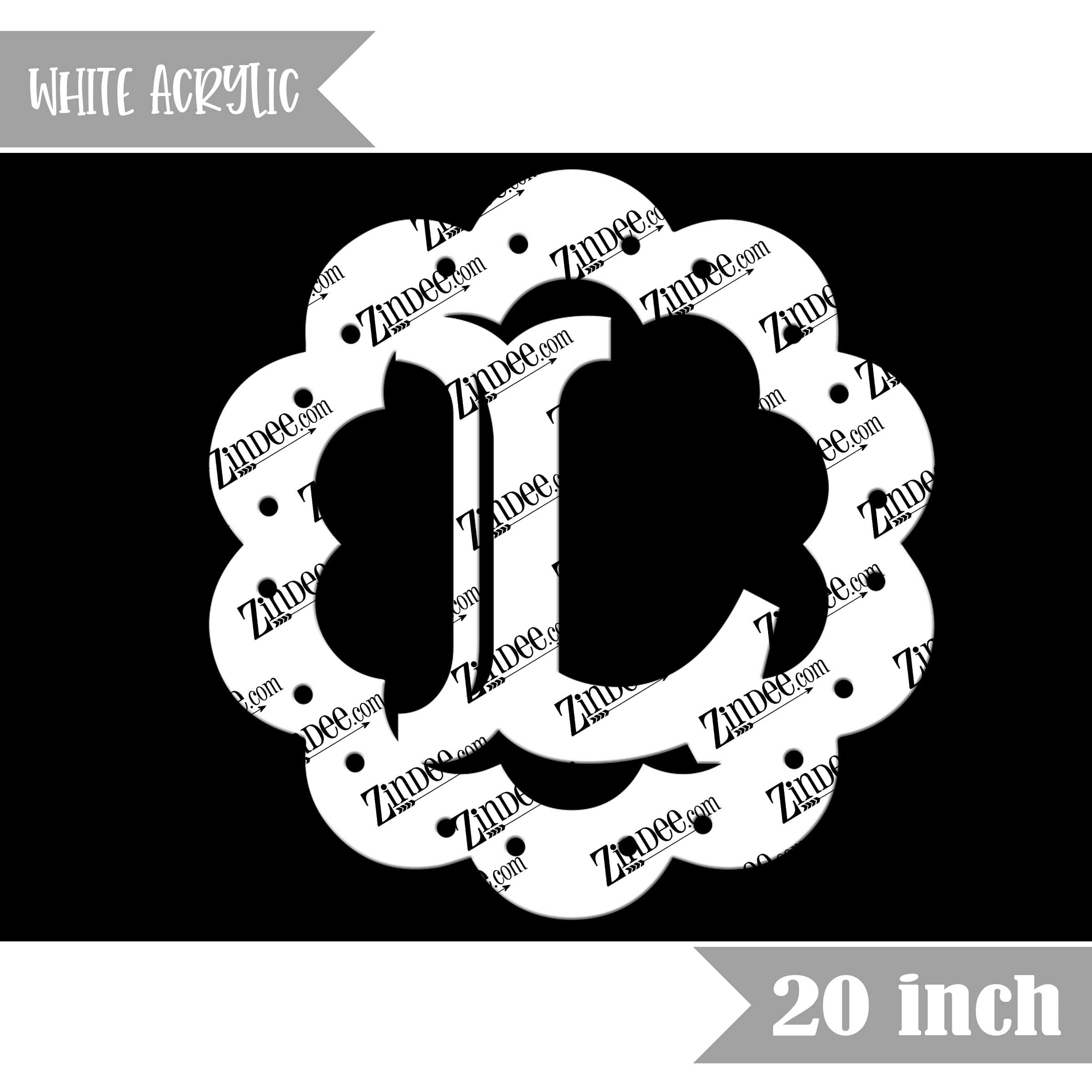 Scallop "L" (White 20")