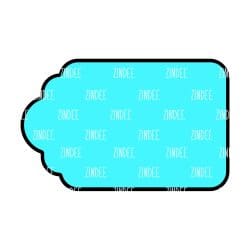 Scallop Tag – Acrylic Badge Reel Blank (2") No Hole | Optional Sticker or UV DTF