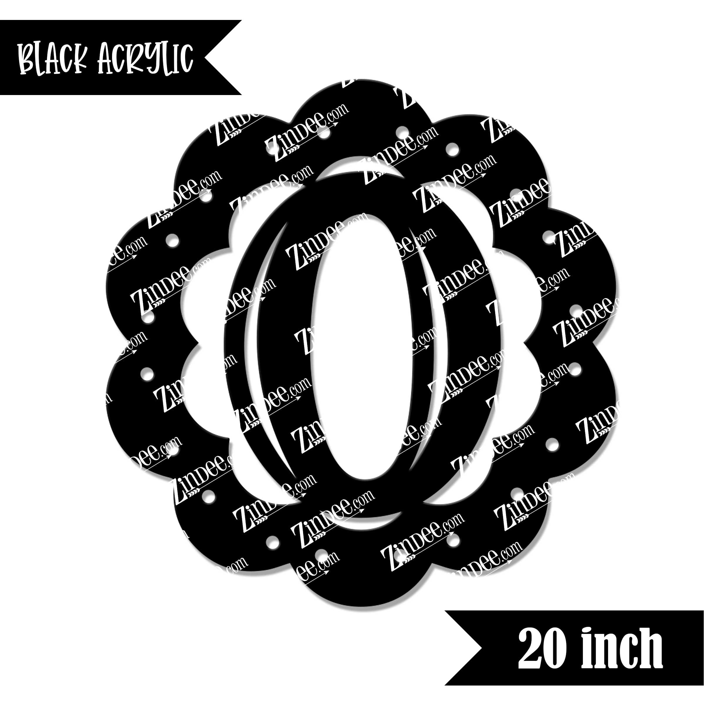 Scallop "O" (Black 20")