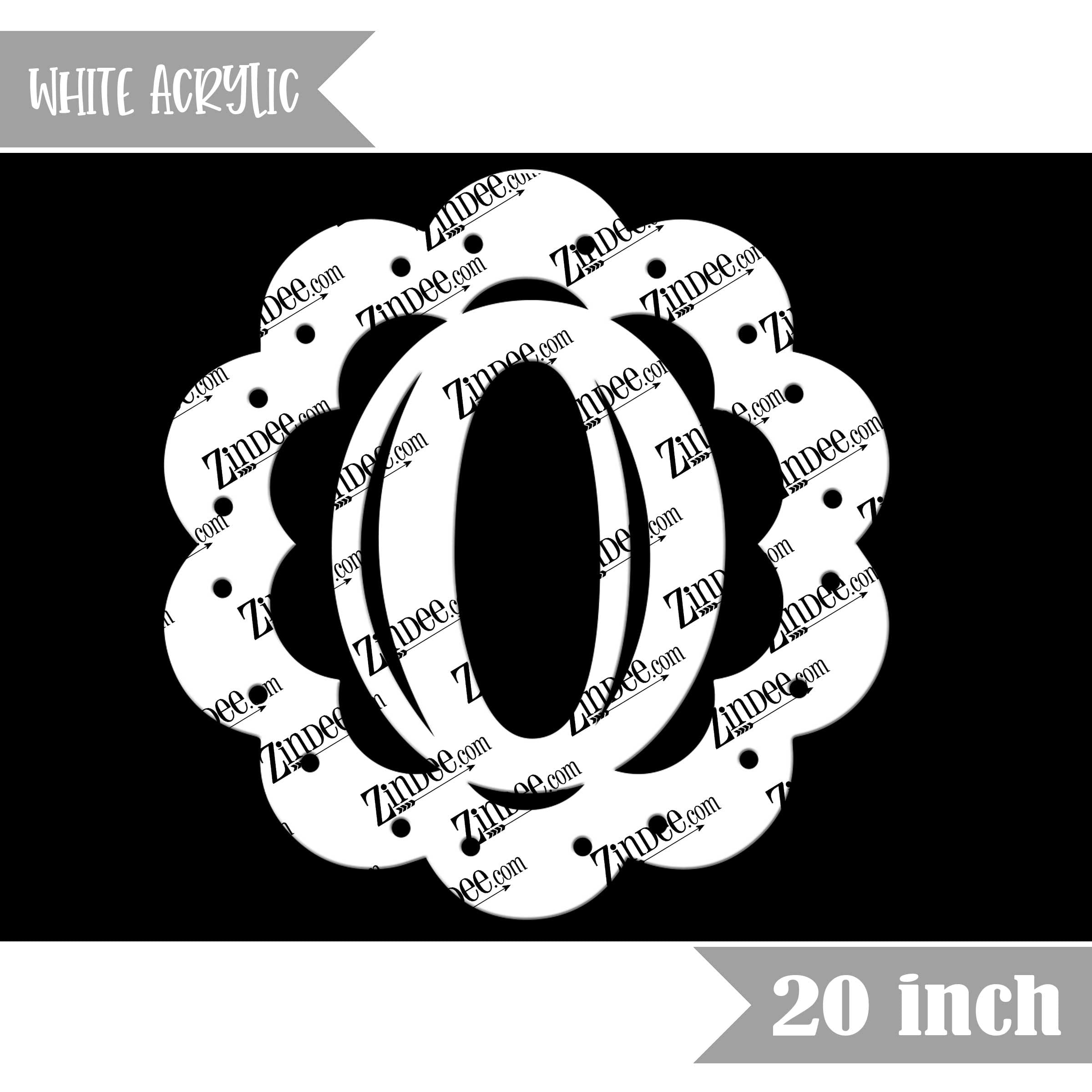 Scallop "O" (White 20")