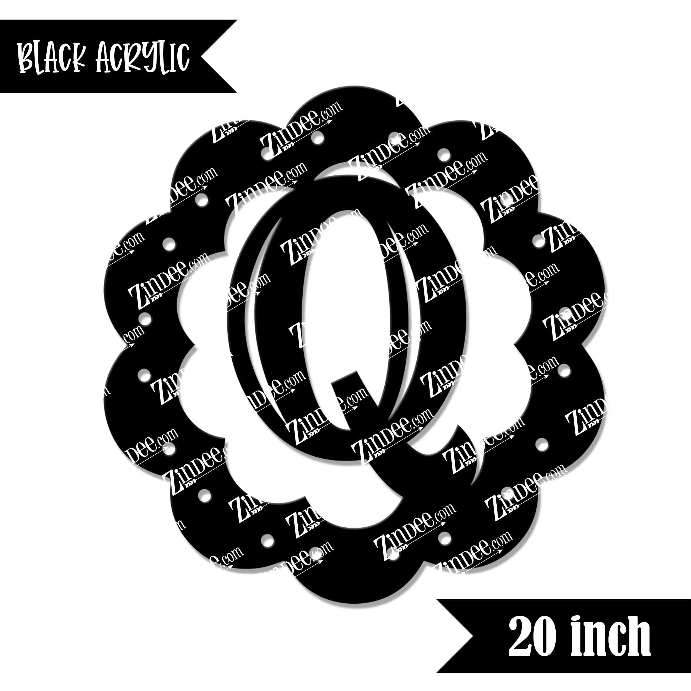 Scallop "Q" (Black 20")