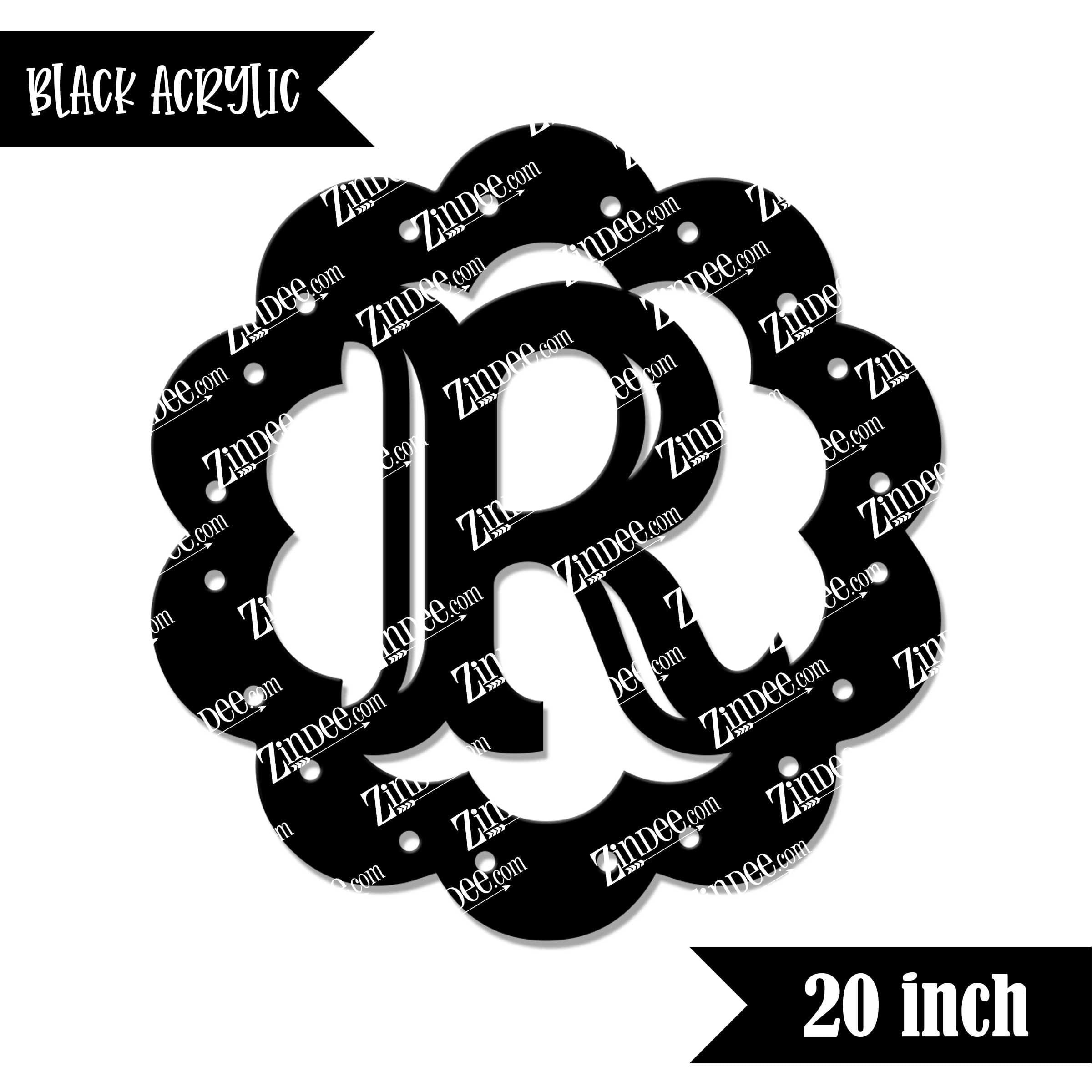 Scallop "R" (Black 20")