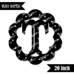 Scallop "T" (Black 20")