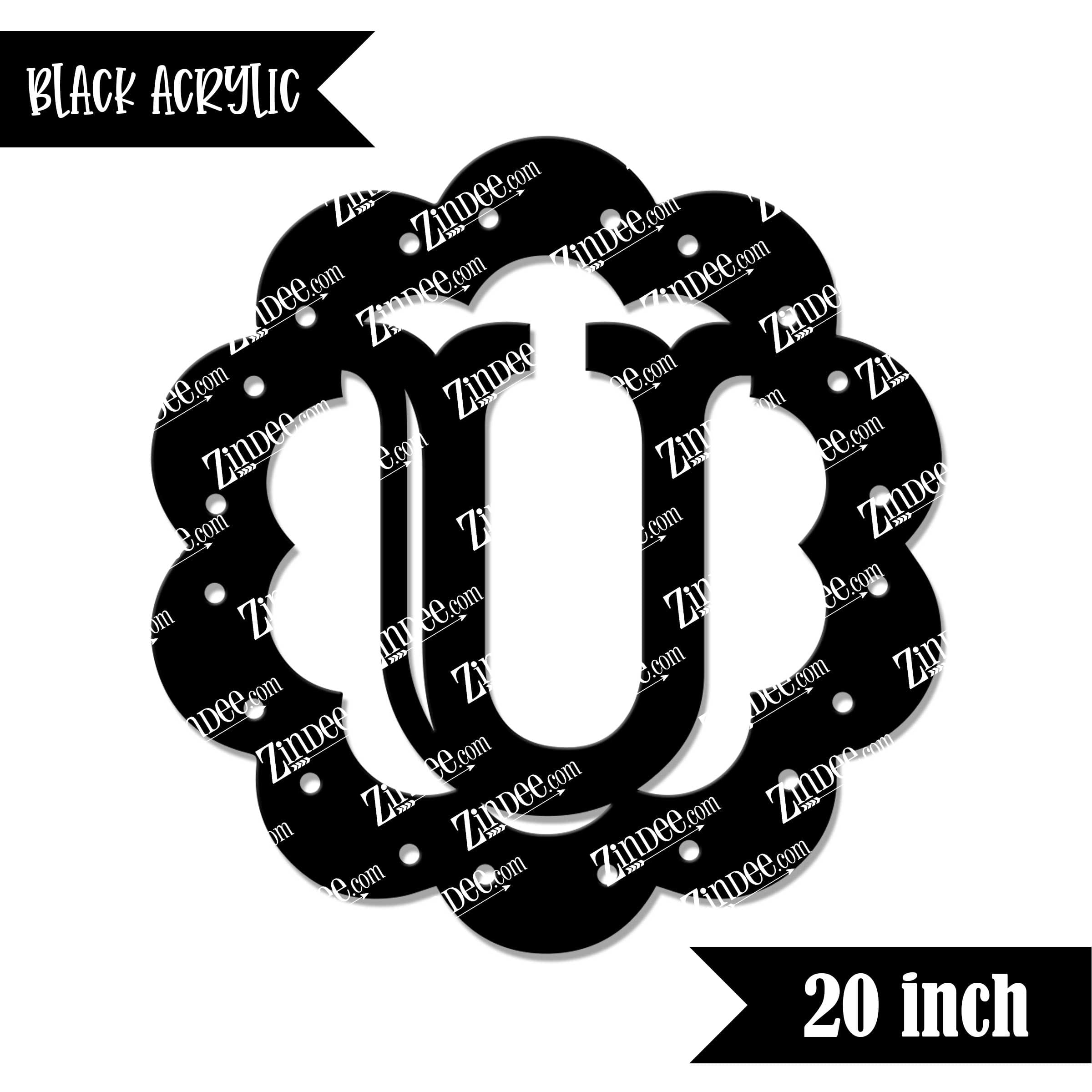 Scallop "U" (Black 20")