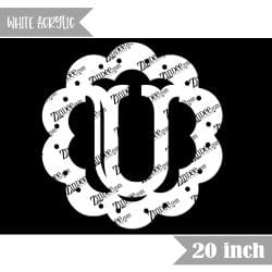 Scallop "U" (White 20")
