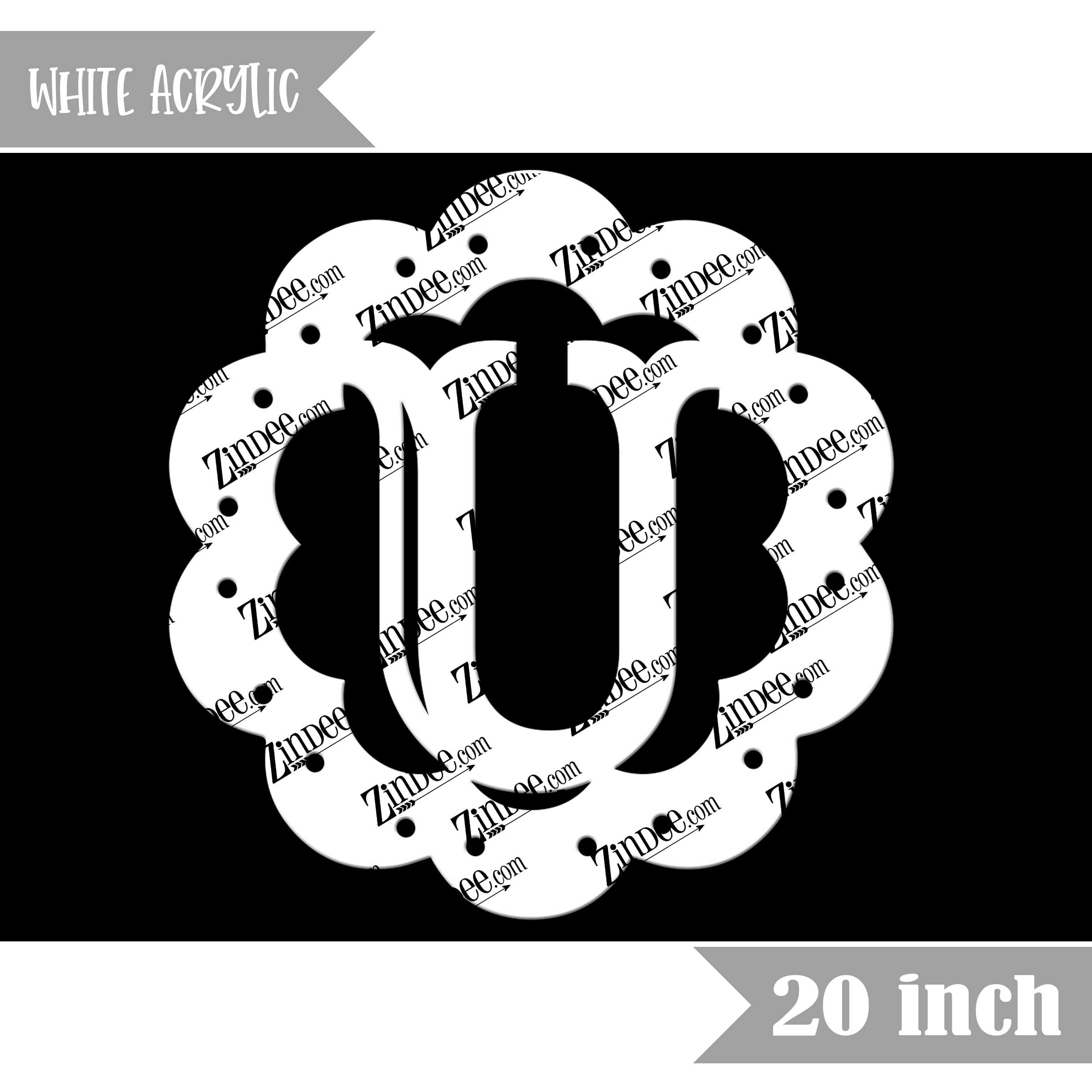 Scallop "U" (White 20")