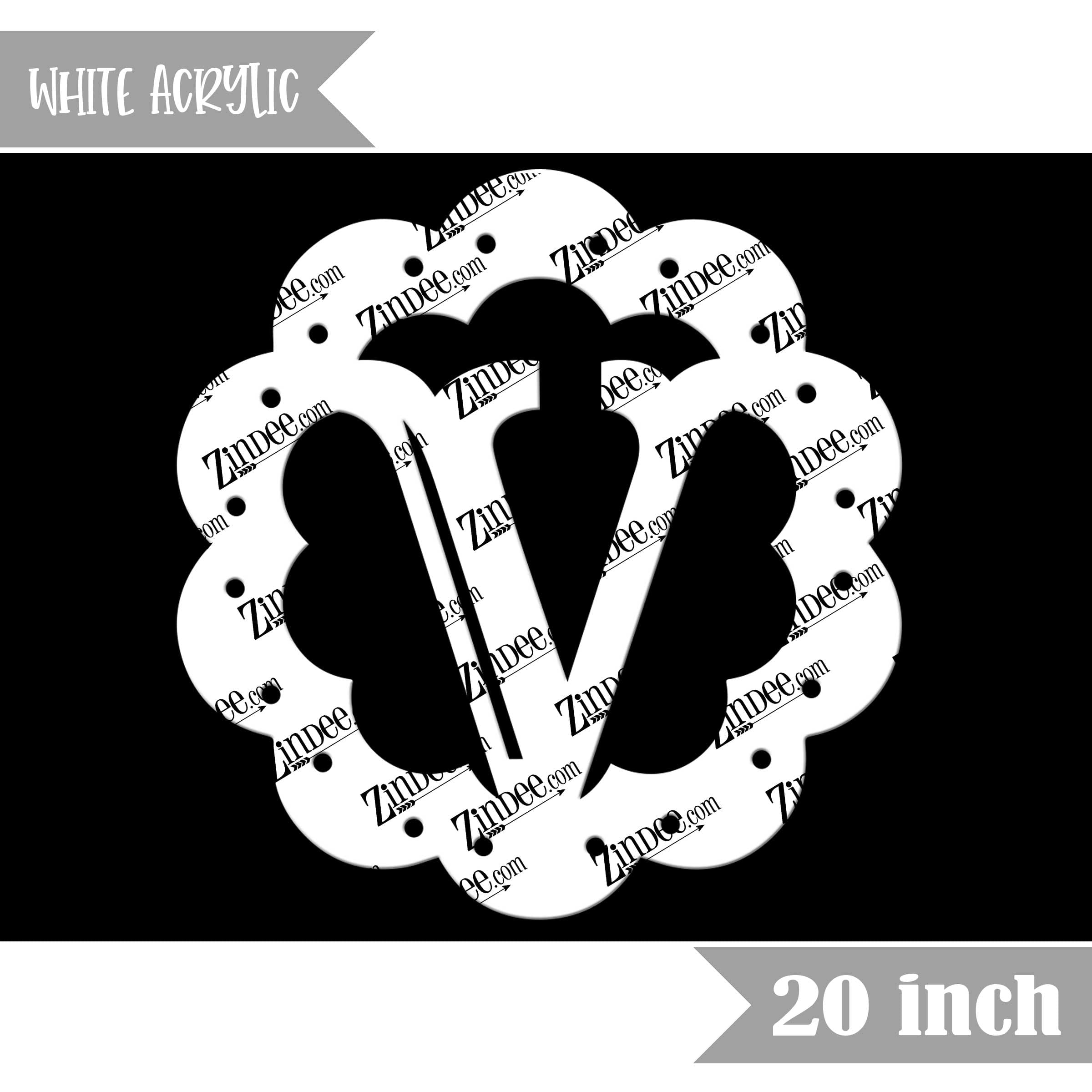 Scallop "V" (White 20")