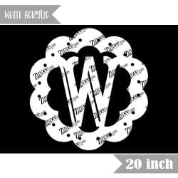 Scallop "W" (White 20")