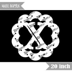 Scallop "X" (White 20")