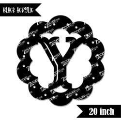 Scallop "Y" (Black 20")