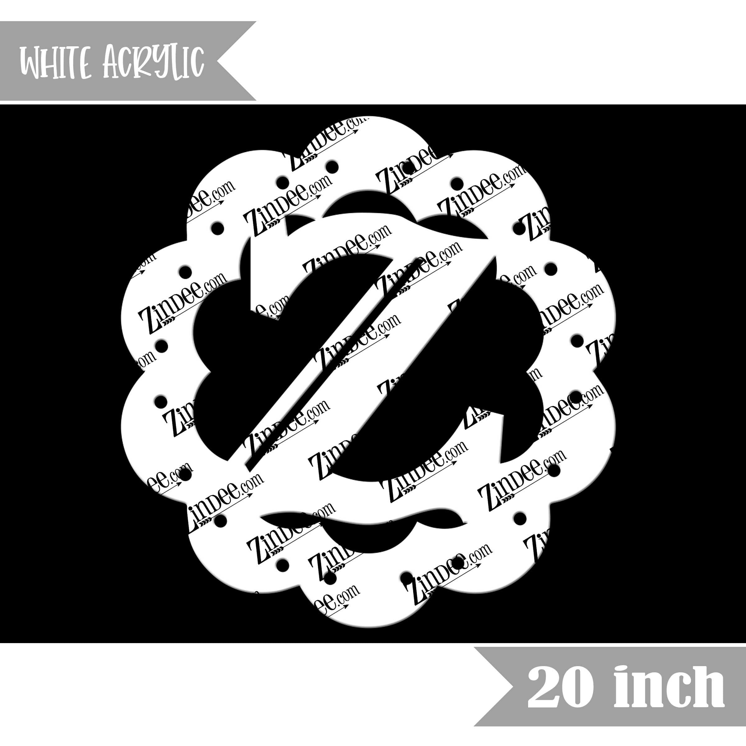 Scallop "Z" (White 20")
